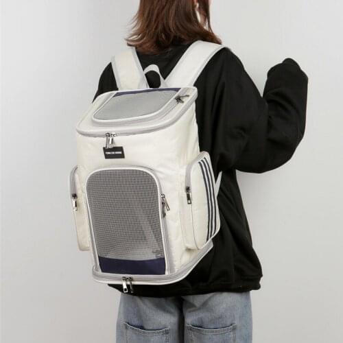 Large Capacity Pet Carrier Dog Cat Carrier Bag Breathable Space Outdoor Carrier Backpack Portable Travel Bag for Cats Dogs