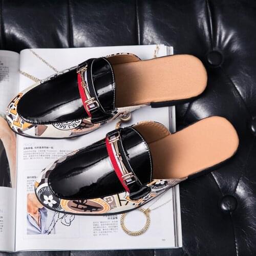 Beach Slippers Men Summer Sandals&slippers Mens Slippers Fashion Shoes Casual Men Half Slippers-men Slipper Massage Home For