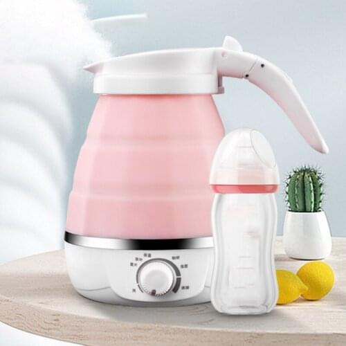 Portable Folding Electric Kettle 220V 850W Automatic Fast Boiling Kettle High Power Tea Bottle Safety Household Appliance