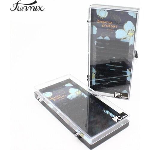 Premium 3D Silk Eyelash Extensions Individual False Mink Lashes B/C/D Curl Professional Makeup Tools