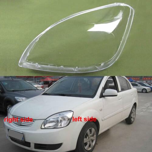 Front Headlight Cover Transparent Headshade Shell Mask Imported Glass Lens For KIA Rio 2005 2006 2007 2008 2009 2010 2011 2012