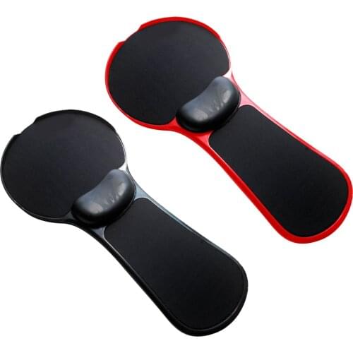 Besegad Adjustable Computer Wrist Rest Arm Rest Desk and Chair Dual Attachable Arm Support Stand with Mouse Pad Desk Extender