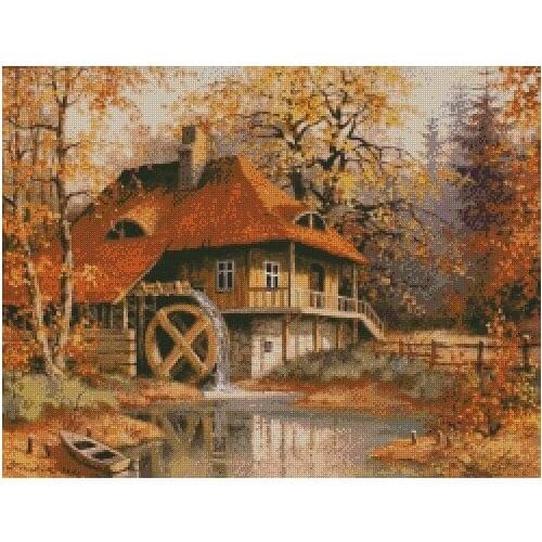 Needlework,DIY DMC Cross stitch Embroidery,People style home arts Counted White canvas Cross-Stitching 2
