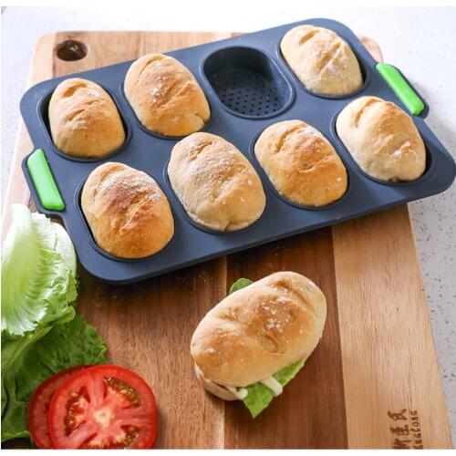 8 Cavity Silicone Cake Mold DIY Baking Pastry Scone Pans Tools Cake Mould Oven Bread Bakeware Cake Mould Baking Accessories