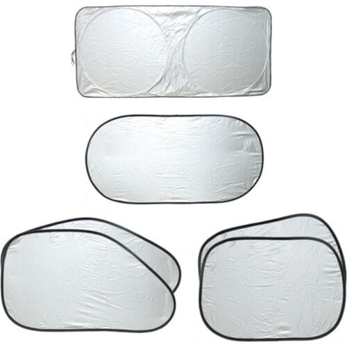 Car Sunshade Interior Front Window Sun Shade Cover UV Protector Sun Blind Umbrella SUV Sedan Windshield Protection Accessories