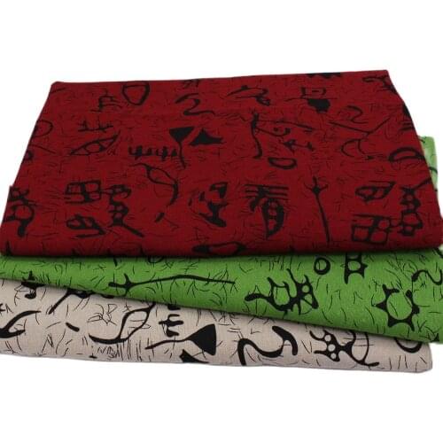 Oracle Fabrics Printed Linen Cotton Fabric For Patchwork Sewing Pillow Tablecloths Cloth Tissue Home Textile Woven Telas Tecido