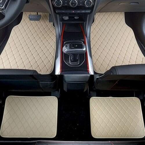 WLMWL General leather car mat for Skoda all models fabia octavia rapid superb kodiaq yeti auto accessories Car-Styling