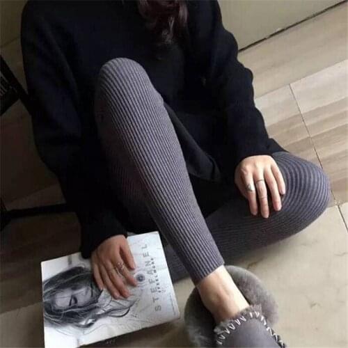 2019 Womens Slim Cotton Leggings For women Winter Woman Leggings Winter Warm Women Solid Elastic Thicken