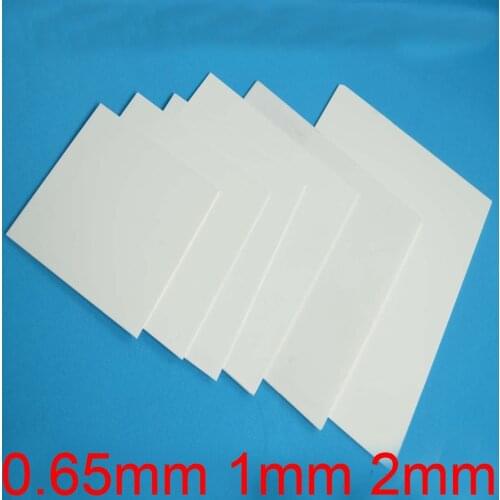 0.65mm 1mm 2mm thickness Alumina ceramic sheet aluminium oxide ceramic wafer borolon ceramic plate Heater high temperature
