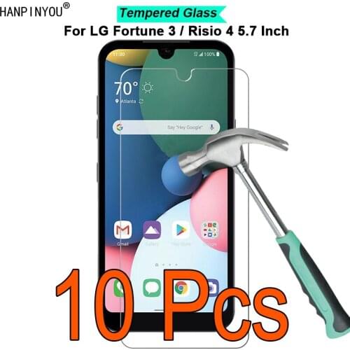 10 Pcs/Lot For LG Fortune 3 / Risio 4 5.7" 9H Hardness 2.5D Ultra-thin Toughened Tempered Glass Film Screen Protector Guard