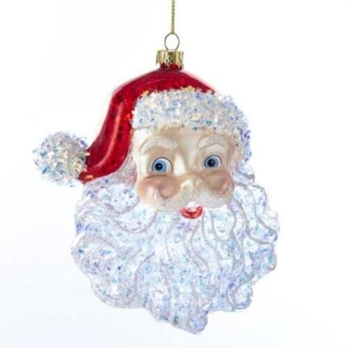 12Pcs/Lot New Creative Colorful Santa Claus Pendant Hangings Connectors for Diy Christmas Ornaments Xmas Decor Jewelry