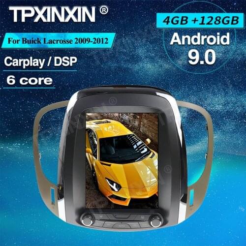 4+128G Wireless Carplay For Buick Lacrosse 2009-2012 Android 10.0 Multimedia Player GPS Navigation Audio Stereo Tape Recorder
