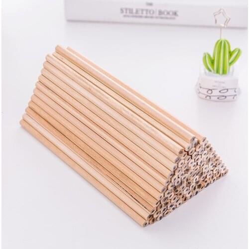 50 pieces of wood pencil environmental protection children HB pencil pupils study office sketch pen wholesale