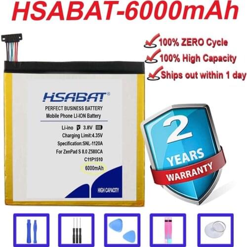Top Brand 100% New 5200mAh C11P1510 Battery for ASUS ZenPad S 8.0 Z580CA Tablet PC in stock