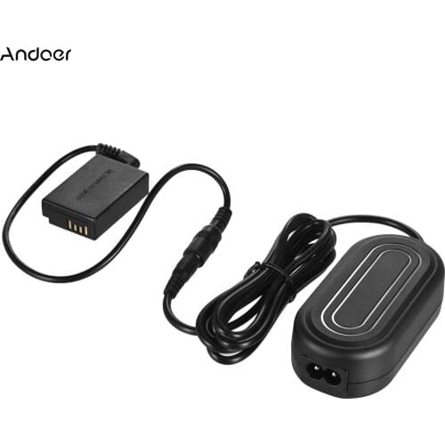 Andoer AC Power Adapter LP-E17 Dummy Battery Coupler Kit Replacement for Canon M3/M5/M6 and More Cameras