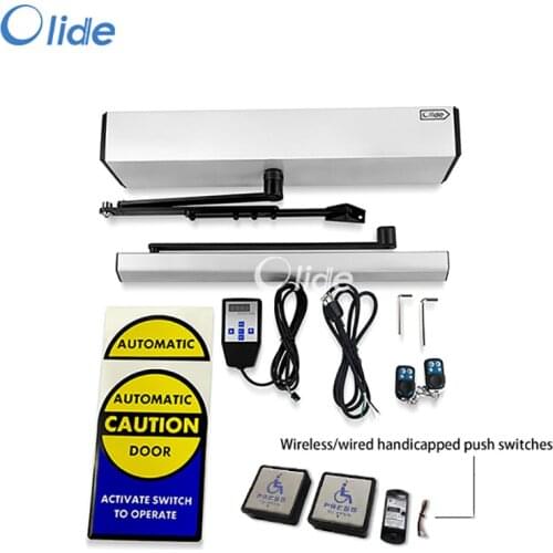 Automatic Swing Door Opener with Wireless Handicapped Push Switches