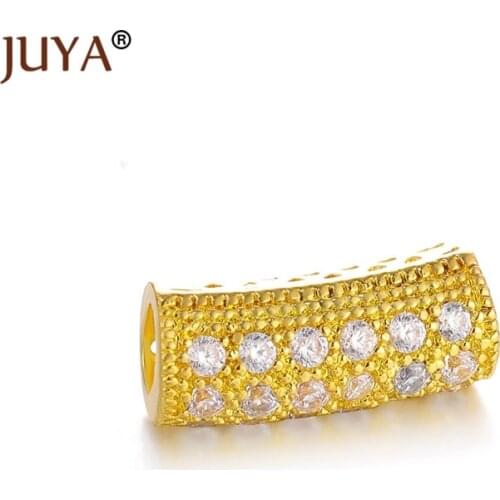 13*5mm luxury shining AAA zircon rhinestone curved tube beads for jewelry making HAND MADE JEWELLERY Accessories berloque