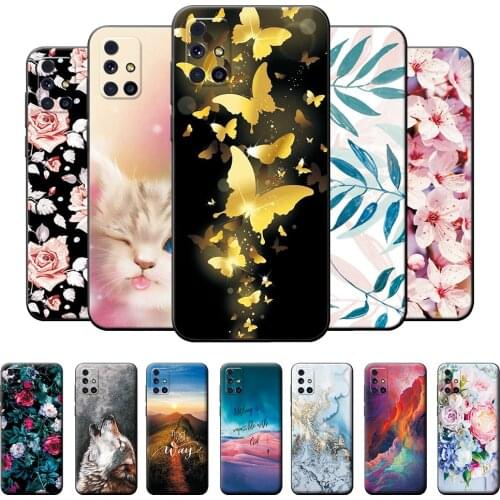 6.5" For Samsung M31s Case M317F NEW Fashion Case Soft TPU Back Cover For Samsung Galaxy M31s M31 S Phone Cases Silicone Bumper