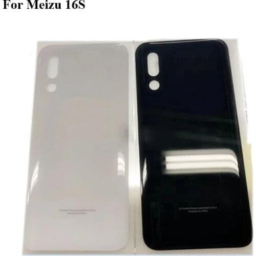 Original NEW Black For Meizu 16S 16 S Full Battery Cover Back Cover Door Housing Case For Meizu 16S 16 S with logo