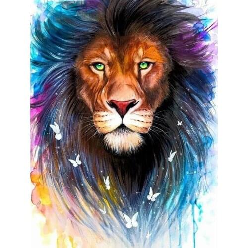 Evershine Diamond Painting Lion Rhinestone Art 5D DIY Diamond Embroidery Animal Cross Stitch Mosaic Home Decor Gift