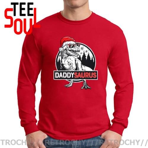 Papasaurus T Shirt Dad Birthday T Rex Papa Saurus Dinosaur T-Shirt Daddysaurus T Shirt Xmax Christmas Gifts Long Sleeve T-shirt