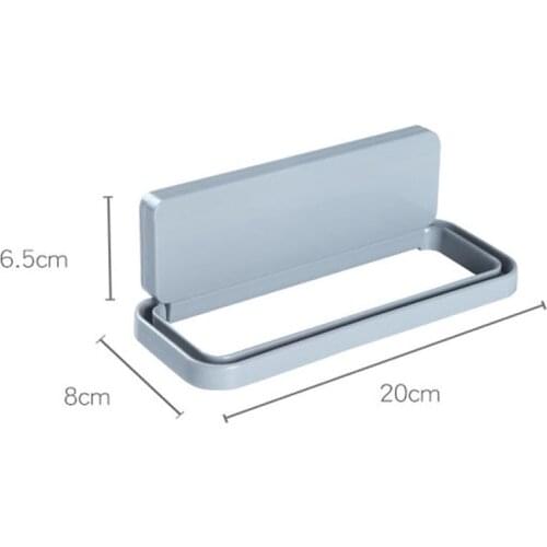 Kitchen Holder Towel Rack Hanging Holder Organizer Perforation-free towel rack sticking traceless towel rack 6.5*8*20cm