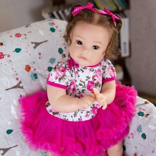 Hoomai SUESUE Reborn Baby Doll Princess Toddler Girl Soft Touch Girl Doll Baby Reborn Toys Cosplay Rabbit Toddler Birthday Gifts