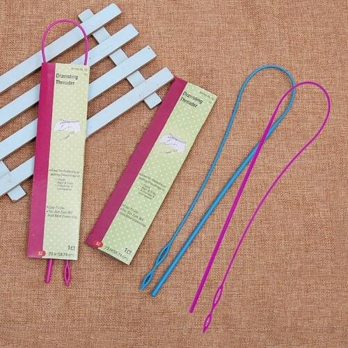 58cm Drawstring Threader for Sweatpants Elastic Belt Wearing Rope Weaving Tool Wrap Rope Wearing DIY Garment Sewing Accessories