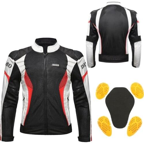 Top Material Motorcycle Protective Jackets Men Motorbike Clothing Gear Moto Pants Breathable Mesh Summer Touring Riding Jackets