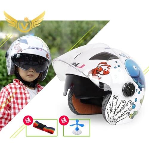Motorcycle Helmet Children Security Sport Motorcycle Dual Lens Motorcycle Open Face Protect Helmet motorcycle Accessrioes