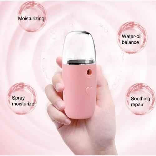 Facial Steamer 40ML Portable Deep Cleaning Vaporizer Sauna Spa Mist Spray Nano Mister Face Replenishment Equipment Skin Care
