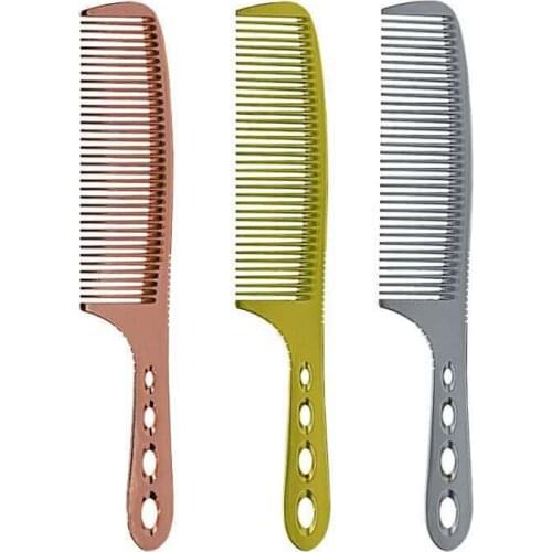 Professional Hairdressing Titanium Comb 3 Colors Hair Barber Man Haircut Comb In Durable Material Antistatic Hair Trimmer Comb