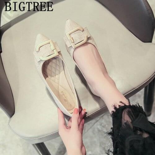 Comfortable Womens Shoes Pointed Toe Flats Womens Flat Casual Shoes Vintage Shoes Women Fashion Scarpe Eleganti Donna Zapatos