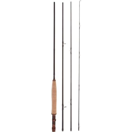 Fly Rod High Performance 4 Pieces Medium-Fast Action Travel Fly Fishing Rod