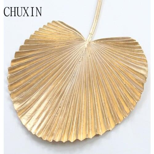 50cm Fan Leaf Artificial Plants Home Decor Dining Table Balcony Cafe Wedding Flower Arrangement Fake Plants Props Decorations