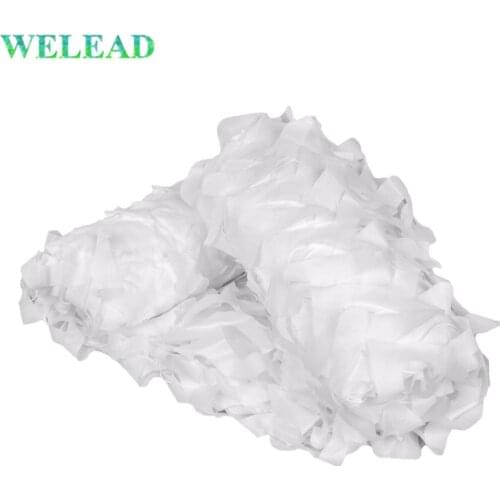 WELEAD 1.5M White Hiding Mesh Military Camouflage Nets Reinforced for Garden Shading Balcony Gazebo Awning Terrace Network Toile