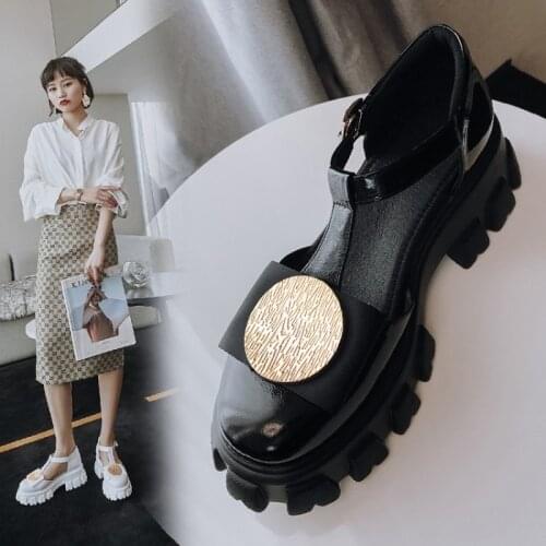 Womens Lolita T-Strappy Round Toe Bowtie Platfrom Gothic Punk Pumps Shoes Creepers Japanese Harajuku New Chunky Heel B169