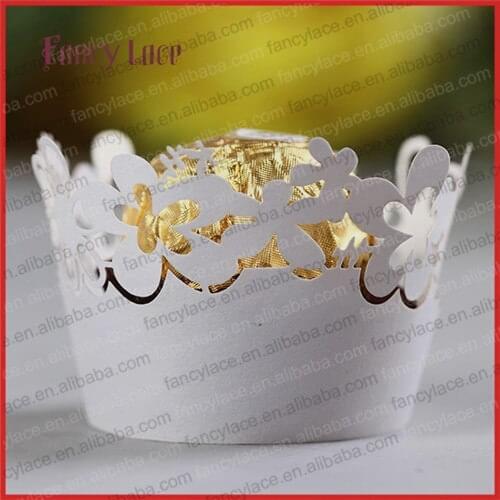 60pcs New Arrial Hollow Out Sun Flower Chocolate Mini Cupcake Wrappers Packing Cupcake Liners for Party Decorations Supplies