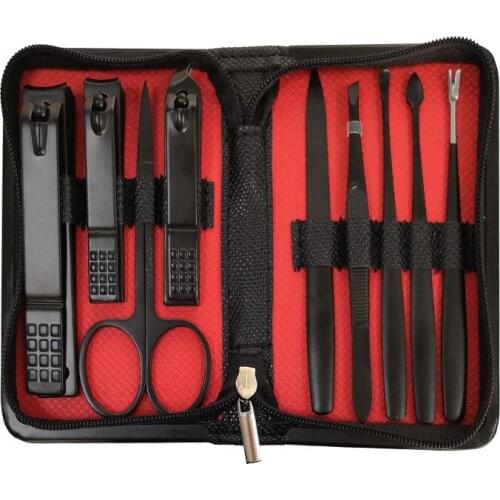 9 pcs Manicure Set Nail Clipper kit Household Stainless Steel Nail Clippers Manicure Tool Pedicure Nail Scissor Beauty Nail Tool