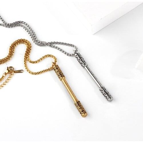 Journey to the West Monkey King Bar weapon accessories 55MM stainless steel jewelry pendant arms Monkey