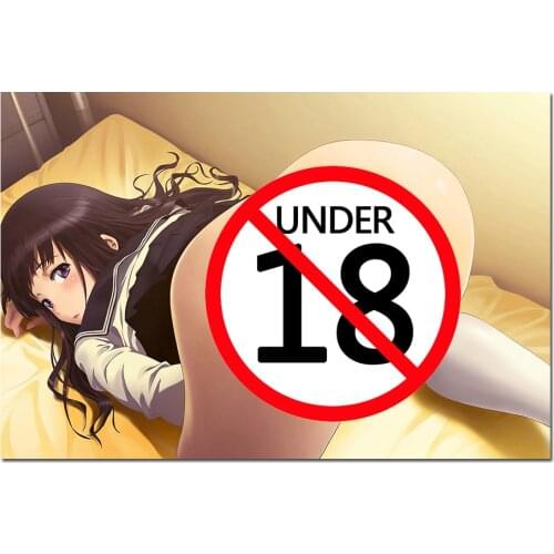 Anime Sexy School Uniform Girl Wall Art Gifts Poster and Print Canvas Paintings For Bedroom Home Decor