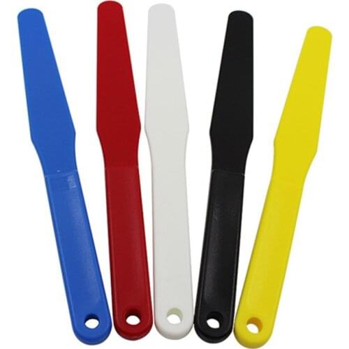 Free Ship Silk Screen Plastic Oil Adjusting Knife Ink Mixing Size SMT Paste Scraper Blade For Printing