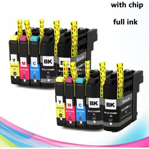 CISSPLAZA 10pk lc103 compatible ink cartridge for brother MFC-J4310DW J4410DW J4510DW J4610DW 4710DW J6520DW J6720DW J650DW