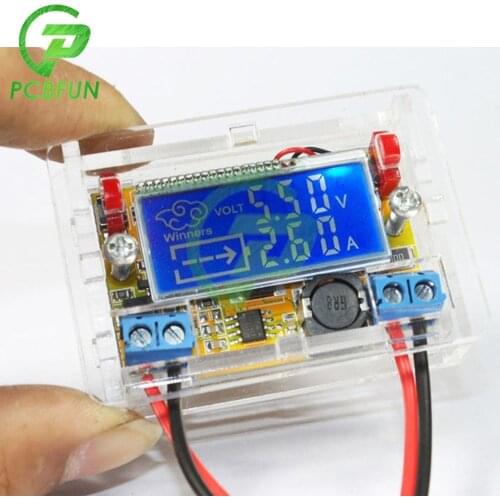Dual LCD Display 3A Step Down Power Supply Buck Converter Adjustable DC-DC 5-23V To 0-16.5V Step-down Voltage Regulator module