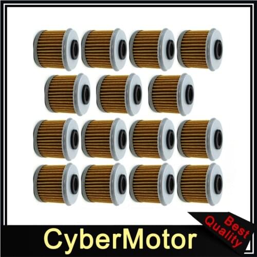 15x Oil Filter For 2004 2005 2006 2007 2008 2009 2010 2011 2012 2013 Honda CRF250X CRF250R Dirt Bike Motorcycle Motocross