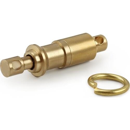 Mini Brass Keychain DIY EDC Detachable Key Ring Separated Double Ring Buckle