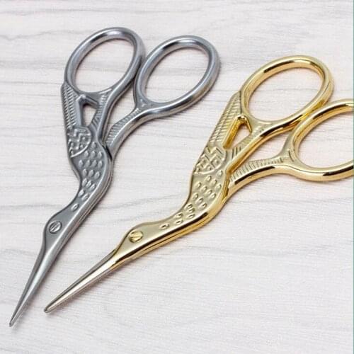 Mini Scissors Sewing Cutting Trimmer Thread Small Scissors Vintage Tailor Scissors Golden Silvery Handmade Tool Accessories DIY