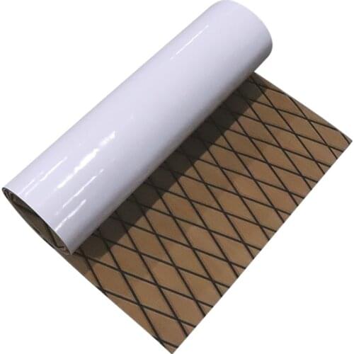 190*70cm EVA Faux Foam Teak Floor Decking Sheet for Yacht Non-Slip Deck Flooring Pad PVC Boat Accessories Swimming Pool Mat Glue