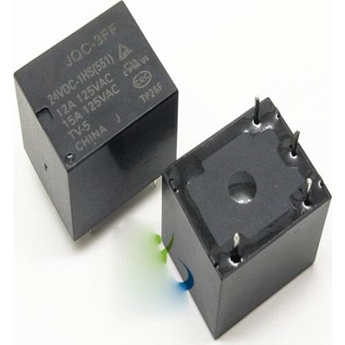 New 10Pcs/lot JQC-3FF-24VDC-1HS JQC-3FF 24VDC-1HS DIP4 24V DC 10A