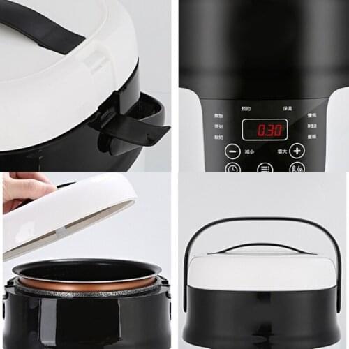 Portable Electric Car Food Steamer Mini Travel Rice Cooker 12V 24V Cooking Soup Porridge Meal Heater Food-Warmer
